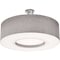 Afx Montclair 30in. Medium Base Semi-Flush Mount, Satin Nickel Finish, Grey Shade MCF3044MB-GYSF - alternate 1